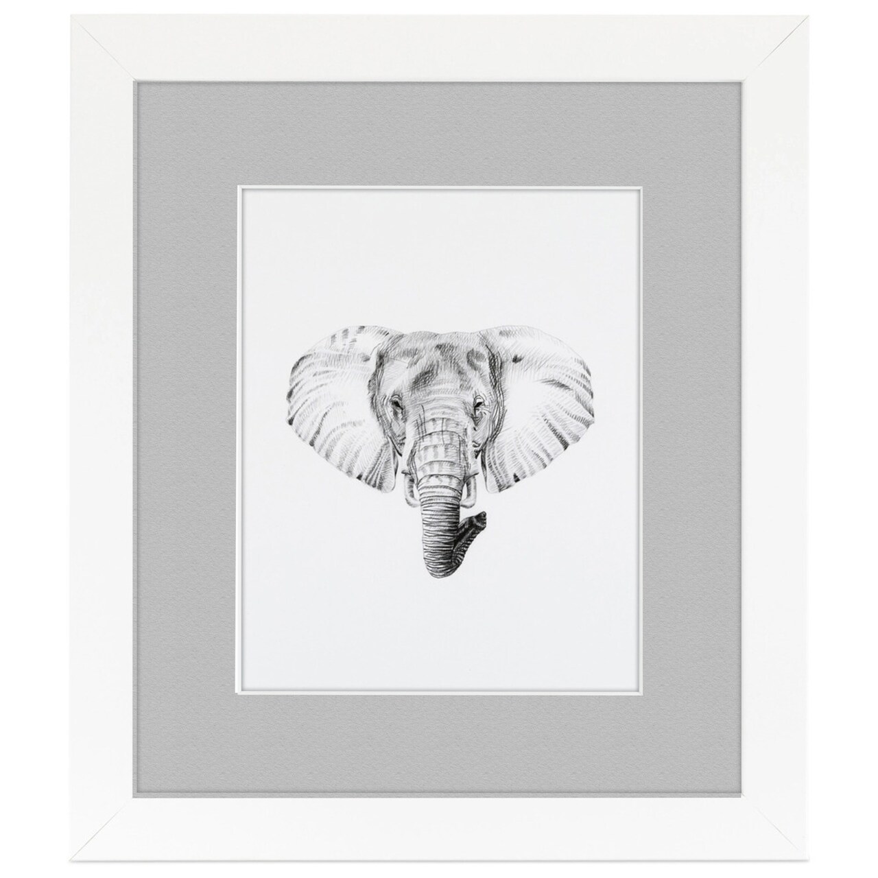 ArtToFrames 22x30" Matted Picture Frame with 18x26" Single Mat Photo Opening Framed in 1.25" White and 2" Mat (FWM-3966-22x30)